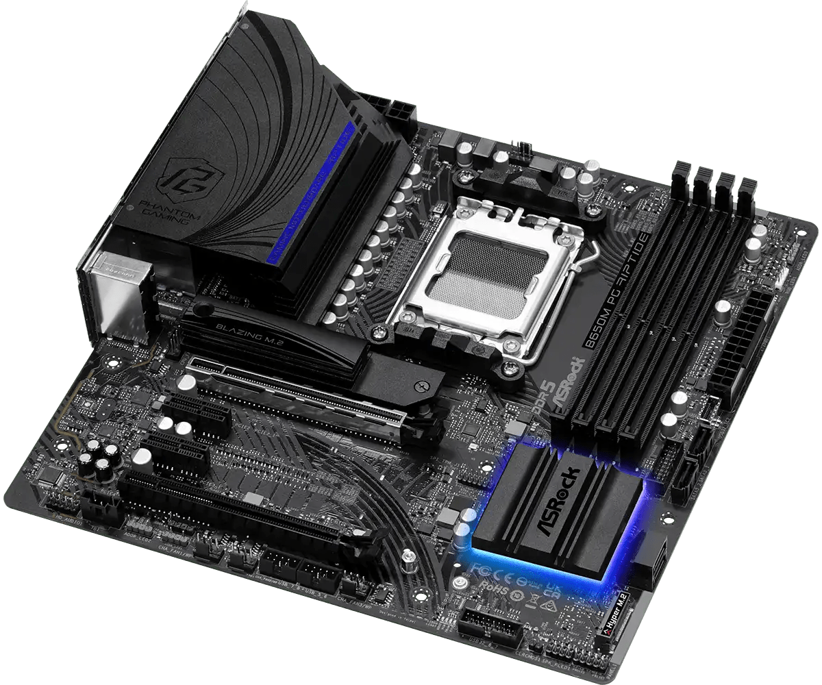 ASRock B650M PG Riptide AMD AM5 Gaming Motherboard | 90 - MXBJ90 - A0UAYZ - Vektra Computers LLC ASRock B650M PG Riptide AMD AM5 Gaming Motherboard | 90 - MXBJ90 - A0UAYZ - Vektra Computers LLC